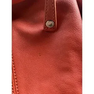 Longchamp Leather Le Foulonne Backpack Orange/red Leather Vintage Rare Longchamp | Bags | Longchamp Leather Le Foulonne Backpack  main image 4
